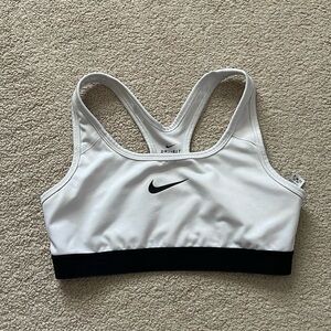 Nike Size Large White Sports Bra